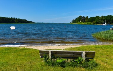 Obraz premium an der Schlei bei Missunde, Schleswig-Holstein