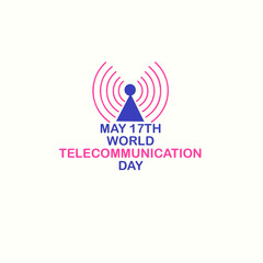 world telecommunication day banner vector