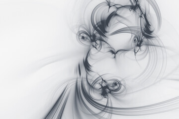 Messy abstract technology and futuristic smoke wave three-dimensional background visualization. Stylish flame light effect wallpaper 3d rendering