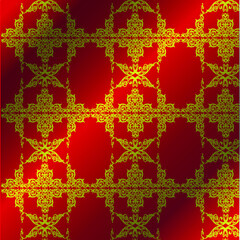 Royal vector textile on red background, luxury red royal wallpaper, layout design, poster template, background, art