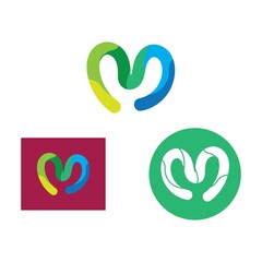 Fototapeta premium M Letter Logo Template icon design 