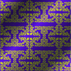 Royal vector textile on purple background, luxury purple royal wallpaper, layout design, poster template, background, art