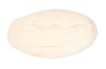fresh yeast dough isolated on white background