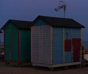 fishermen's houses on the beach