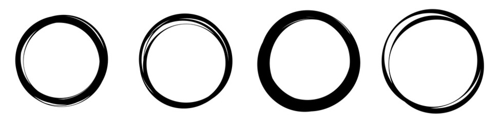 Random circles, rings circular element - obrazy, fototapety, plakaty