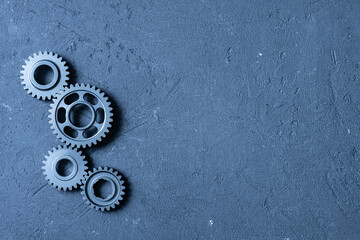 gears cog on the gray background