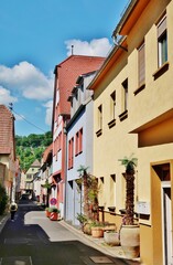 Altstadtgasse in Karlstadt am Main, Franken