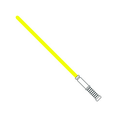 Lightsaber icon vector set. sword illustration sign collection. weapon symbol or logo.