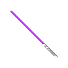 Lightsaber icon vector set. sword illustration sign collection. weapon symbol or logo.