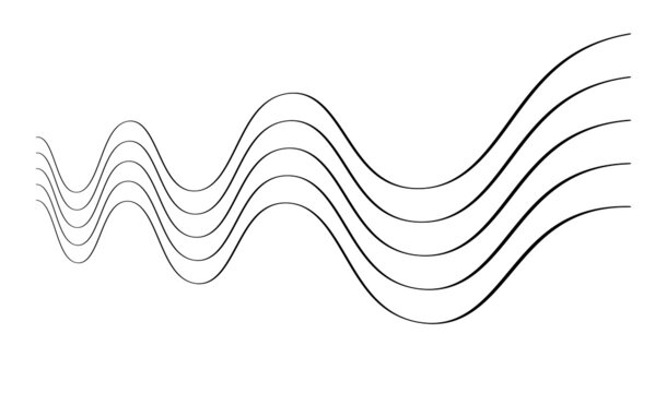 Wavy, zig-zag, criss-cross lines. Waving stripes