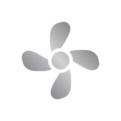 Fan icon with metal gradient