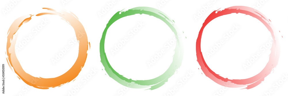 Poster Grungy, textured circle element. Circular splatter shape