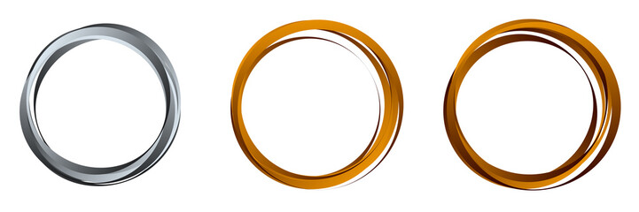 Random circles, rings circular element