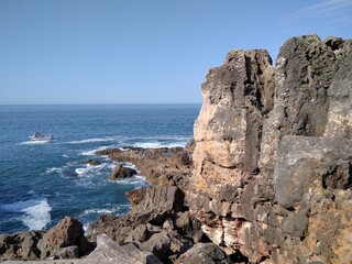Fototapeta na wymiar Coast of the Atlantic Ocean. Portugal.