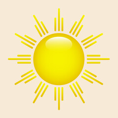 Sun postcard vector