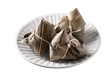 Zongzi, rice dumpling - Design concept of famous food in duanwu dragon boat festival.