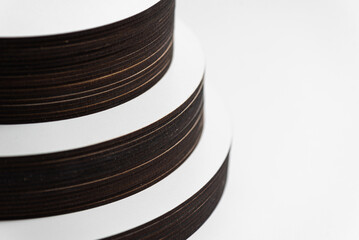 High-quality woodworking production of figured products. Laser cutting from wood.