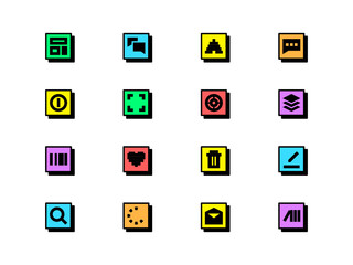 Neubrutalism Icons Set #5