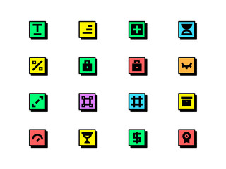 Neubrutalism Icons Set #6