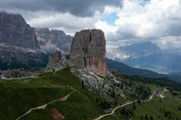 Fototapeta na wymiar Cinque Torri - Dolomiti, Italy