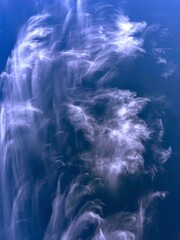 Surreal sky clouds background. Amazing heaven cloudscape at evening.