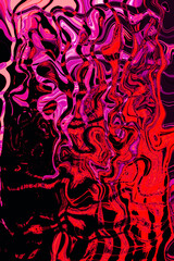 Abstraction in red, black and purple colors