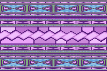 Pattern in purple-pink tones Use geometric shapes in design. can be used In the textile industry such as pillows, curtains, blankets, scarves, modern patterns like no other.