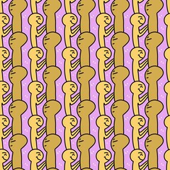 seamless pattern of cute cartoon