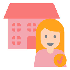 property rights flat icon