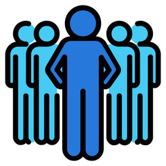 leadership Color line icon