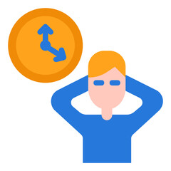 work relax flat icon