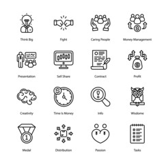 Startup Outline Icons - Stroked, Vectors