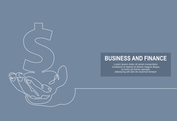 hand holding dollar sign