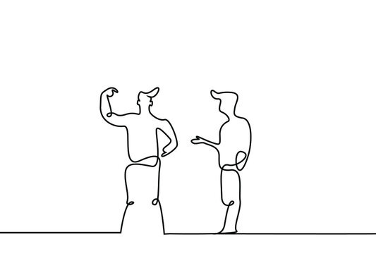 An egocentric person with an ego sells his team and co-worker, abandons him, and takes all the achievements on himself. a disrespectful egotistical boss concept