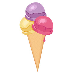 Ice cream cone. Summer.