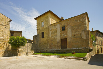 Fototapeta na wymiar Bevagna, borgo medievale. Umbria, Italia, 