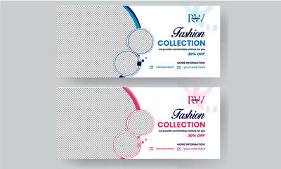 facebook cover, facebook banner template