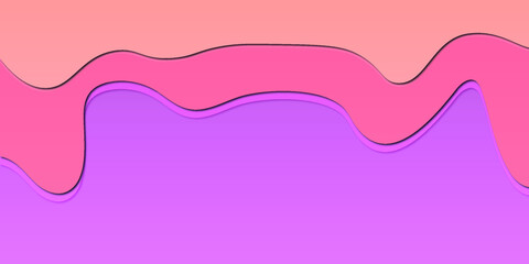 Abstract multicolor background with paper cut shapes