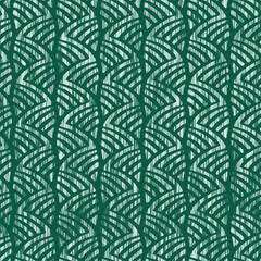 Coastal broken dyed washed stripe seamless pattern. Rustic marine beach house style marine decor background. Faded blur striped textured effect.