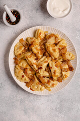 Dumplings, filled with mashed potatoes.