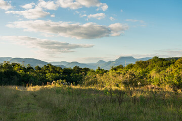 Obraz premium A view of the countryside in Tres Coroas - Rio Grande do Sul state, Brazil