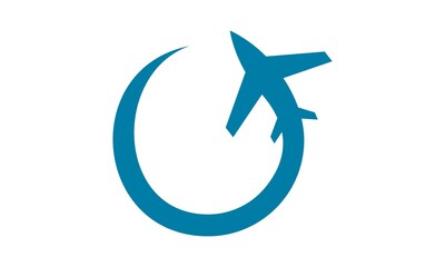 airplane logo vector