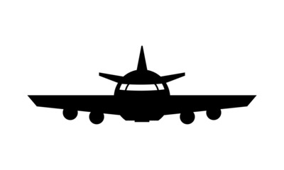 plane silhouette vector design