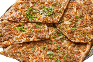  Turkish Pide - Konya Etli Ekmek Kebab with Minced Meat.