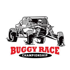 Buggy Extreme Sport, good for competition, tshirt design team  and racing club logo 