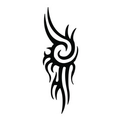 Celtic tattoo pattern on white background
