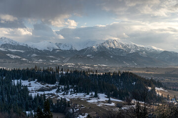 Krajobraz na Tatry , Zakopane, Podhale , Polska , Karpaty