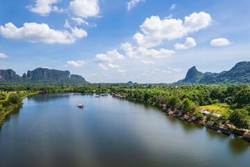 Fototapeta na wymiar Landscape of Tad Kha Reservoir, Loei province,Thailand.