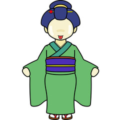 のっぺらぼうのイラスト