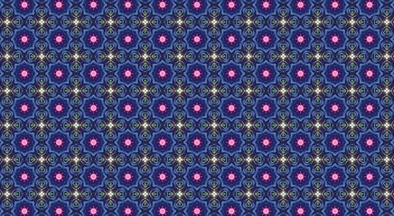 Seamless traditional Asian paisley border design